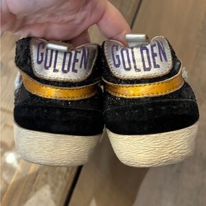 Golden Goose Black and Gold Sneakers
